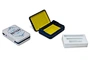 A sleek rectangle metal tin, its shiny surface reflecting the light, serves as a practical yet stylish container, perfect for storing valuables or small essentials.Contact us!